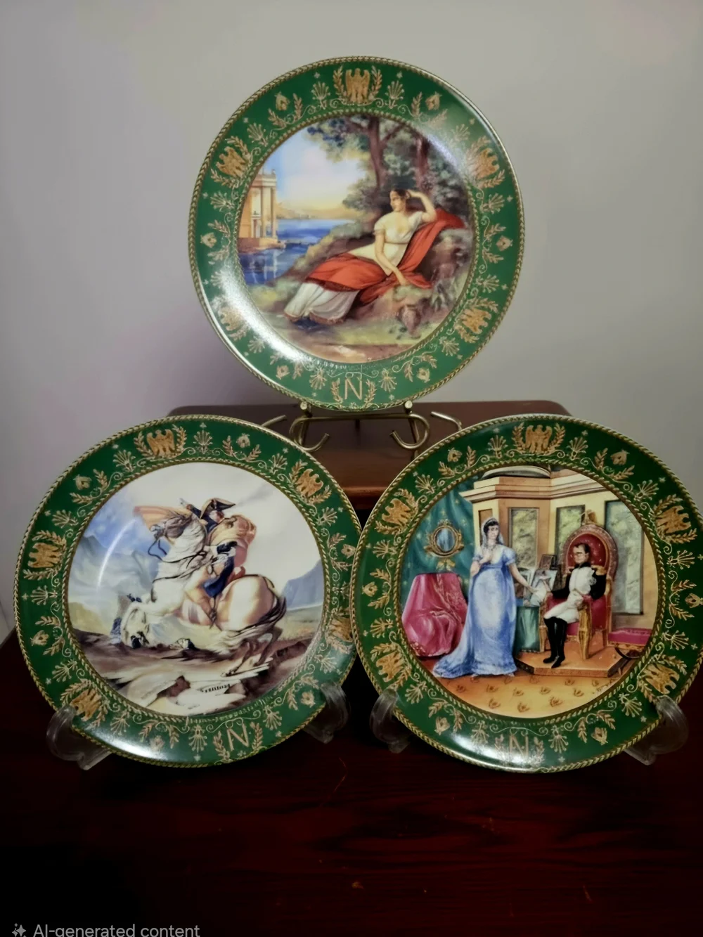 vintage limited-edition D'Arceau Limoges Porcelain Collector Plates Set Of 3